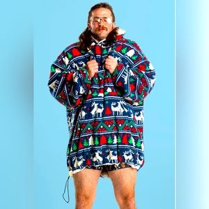 Shinesty The caribou Lous reversible Christmas fur hoodie